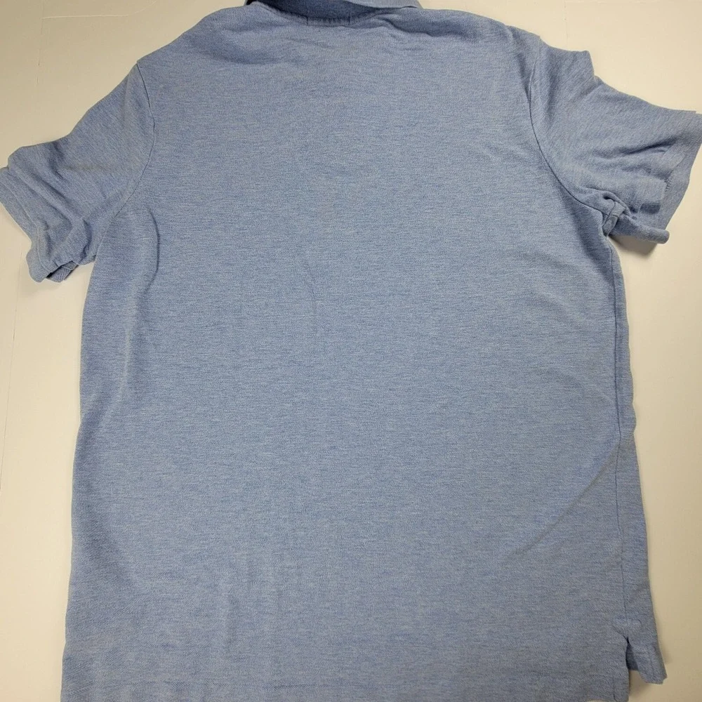 Polo Ralph Lauren Polo Shirt Men's Large Blue Short Sleeve Cotton Classic Casual